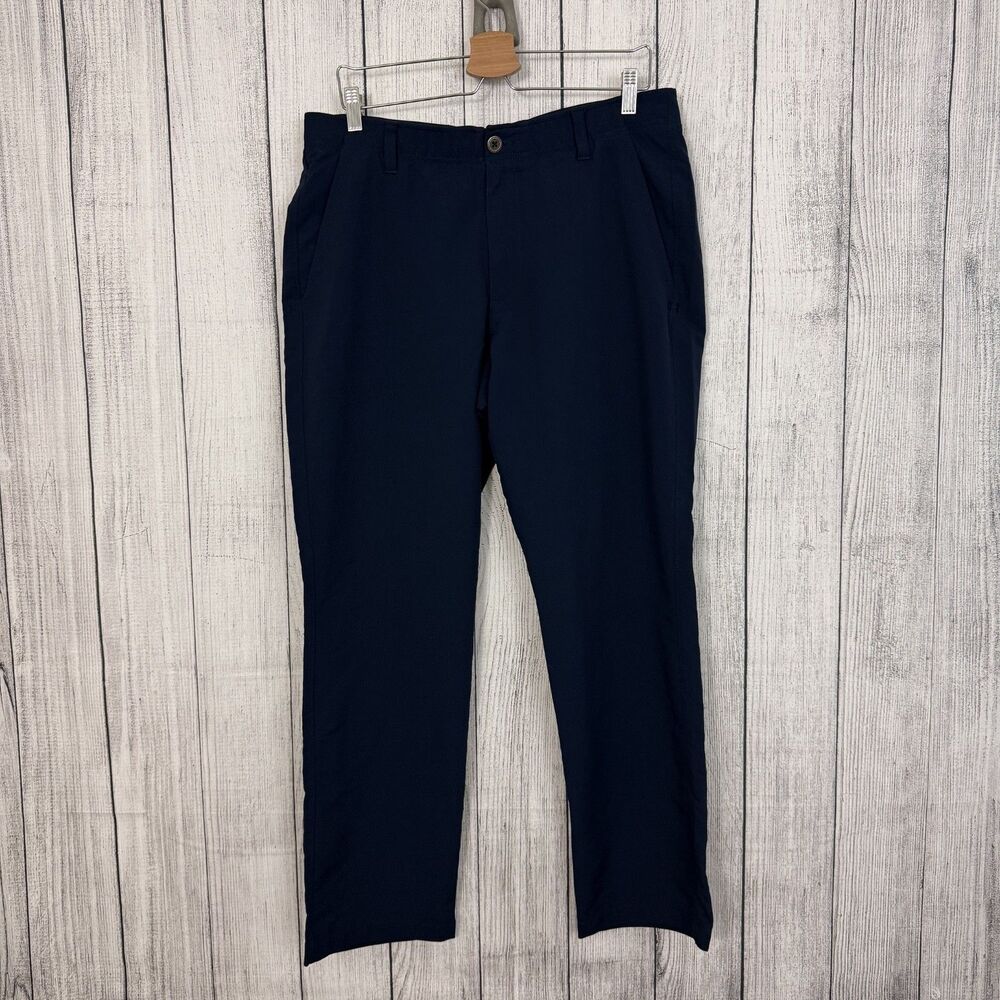 Under Armour Men's W36 x L30 Navy Blue Moisture Wicking Chino Golf Pants